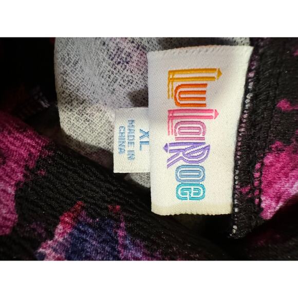 LulaRoe | Cassie Pencil Skirt Purple Black Space Print NWT | Size XL - Picture 3 of 6